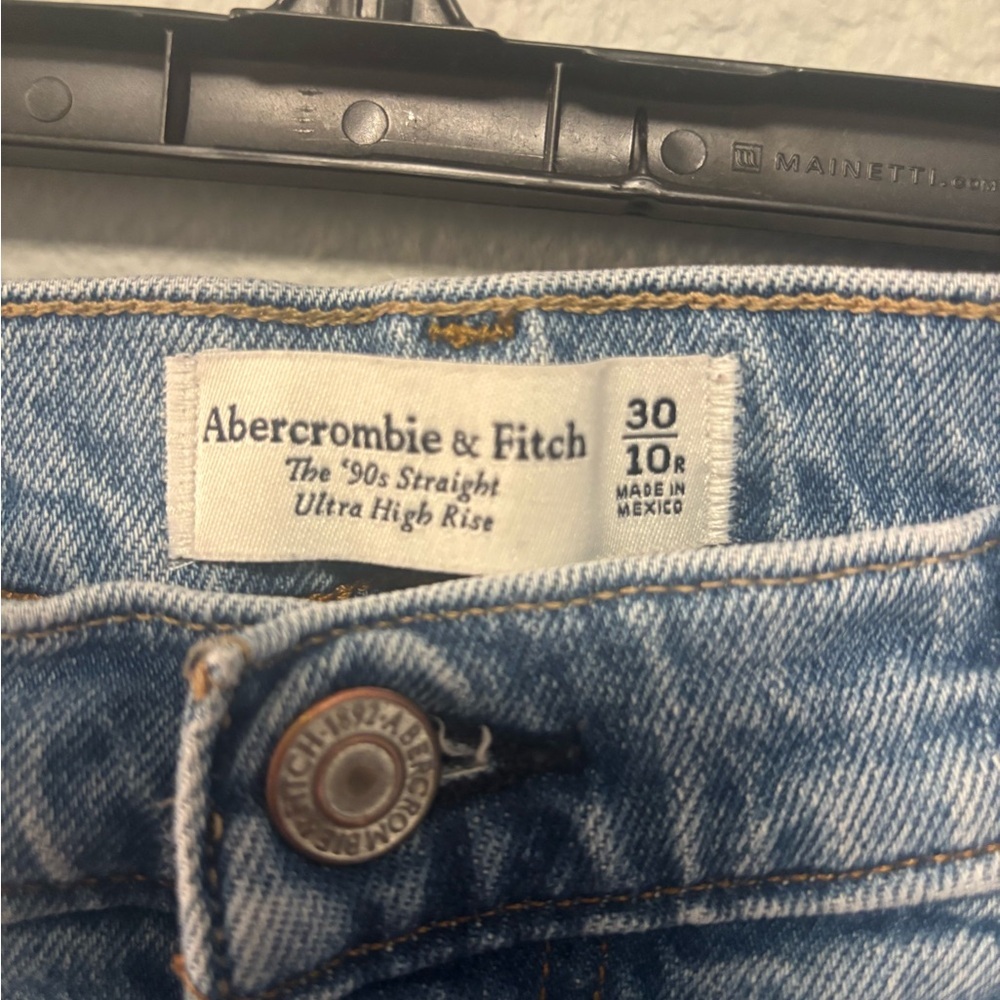Abercrombie & Fitch 90’s straight ultra high rise… - image 2